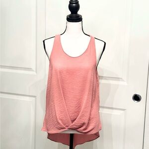 Women's Pink Hi-Lo Tank Top Blouse Shirt by ASTR, Size XS